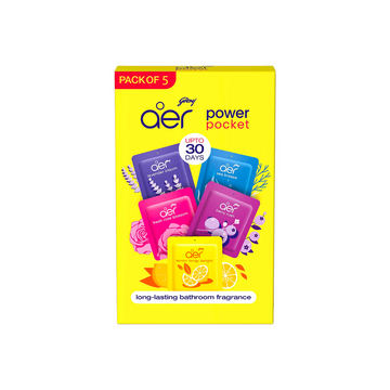 Godrej Aer Power Pocket Assorted Pack of 5 (50g)