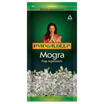 Mangaldeep Mogra Ziplock Agarbatti - 108 Pcs