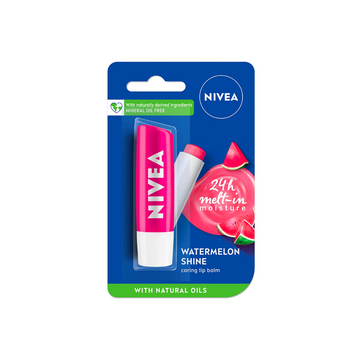 Nivea Lip Balm Fruity Watermelon Shine Pink Color - 4.8g