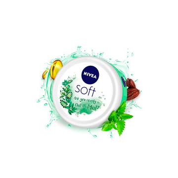 Nivea Soft Light Moisturising Cream Chilled Mint - 200ml