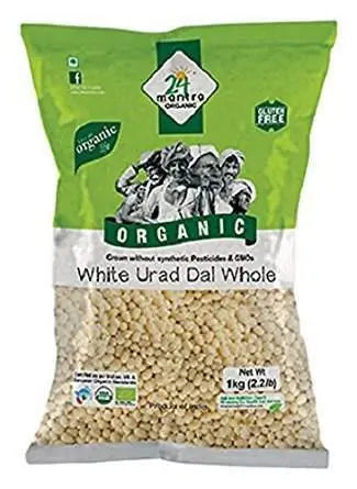24 Organic Mantra Urad Dal White Whole 24 Mantra