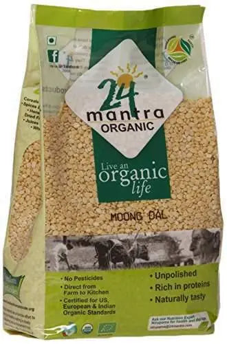 24 Organic Mantra Yellow Moong Dal 24 Mantra