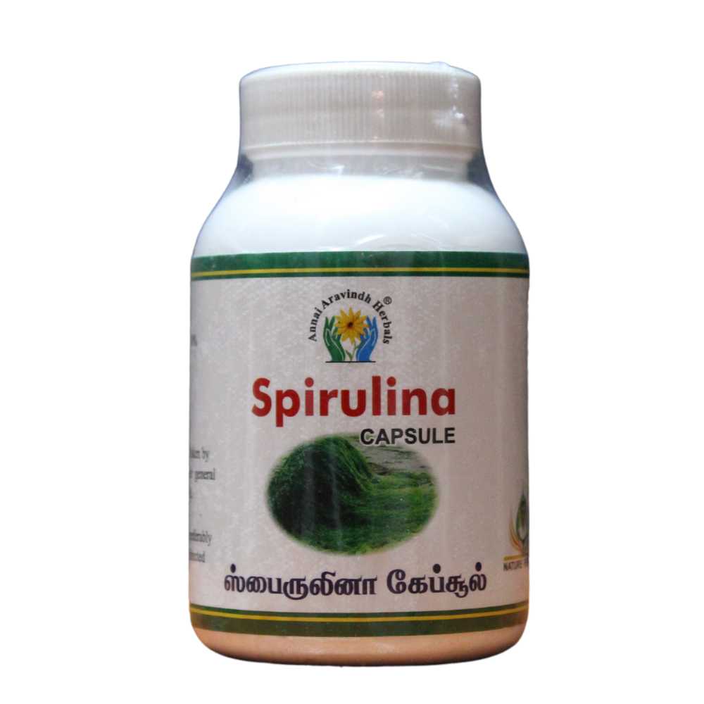Annai Aravindh Spirulina Capsules - 90 Capsules Annai Aravindh