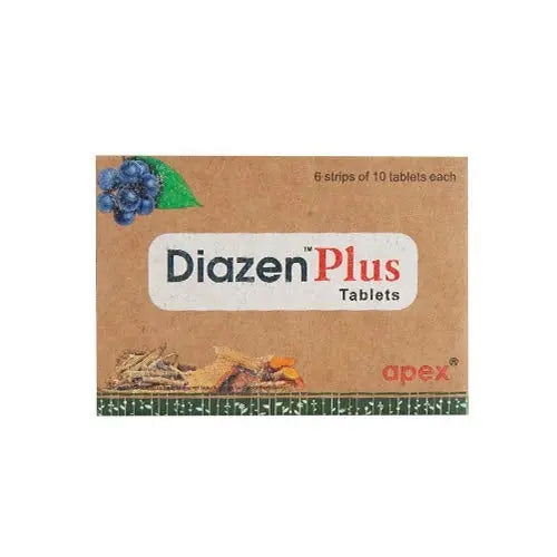 Diazen Plus 10Tablets Apex Ayurveda