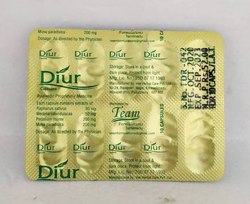 Diur capsules - 10capsules Vee herbals