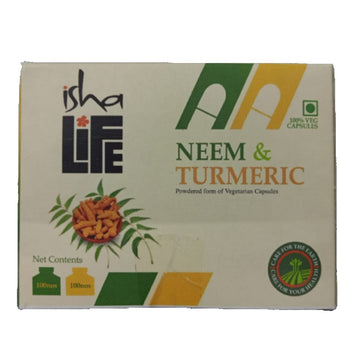 Isha Life Neem and Turmeric Capsules Ishalife