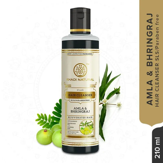Khadi Natural Amla & Bhringraj Hair Cleanser 210ml KHADI NATURAL