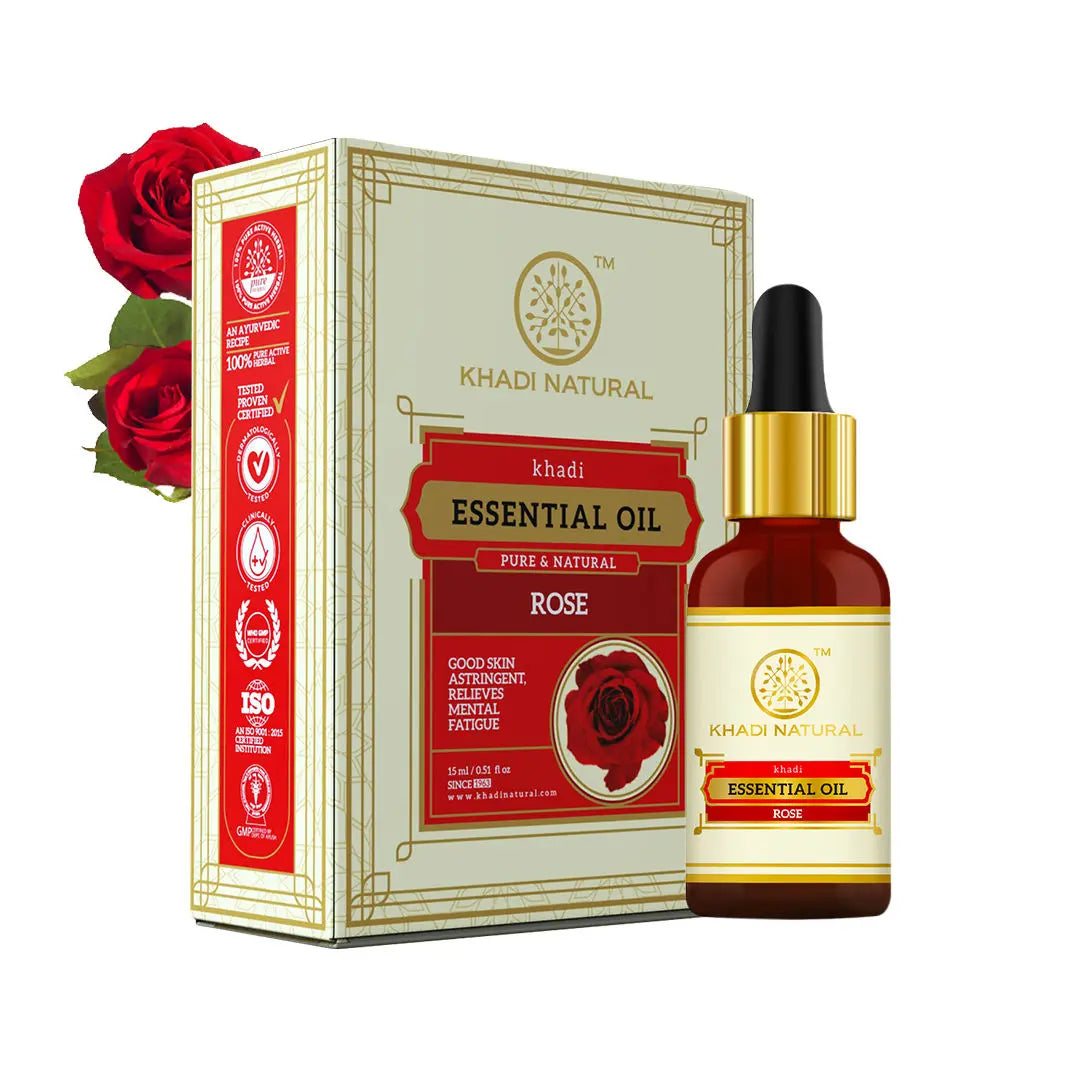 Khadi Natural Rose Essential Oil 15ml KHADI NATURAL