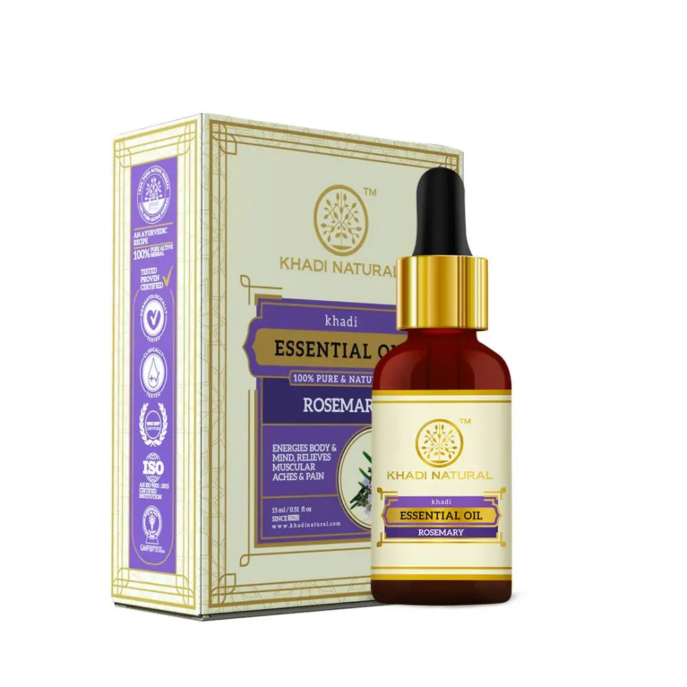 Khadi Natural Rosemary Essential Oil 15ml Khadi Natural