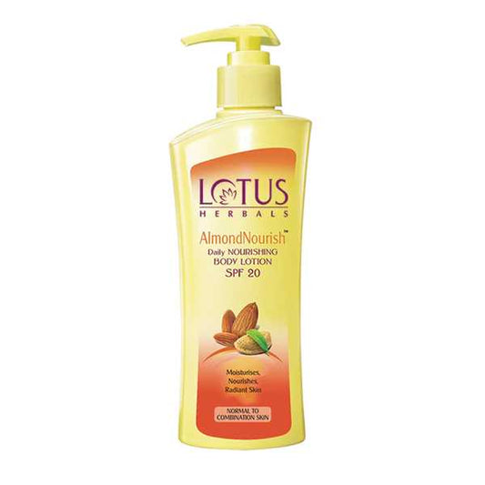 Lotus Herbals  Almond Nourish Daily Nourishing Body Lotion SPF 20- 250ml Lotus