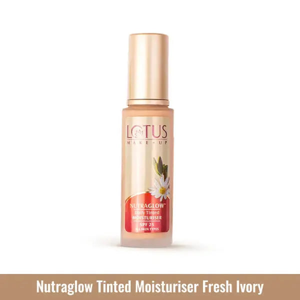 Lotus Herbals Nutraglow Tinted Moisturiser - Fresh Ivory - 50 ml Lotus