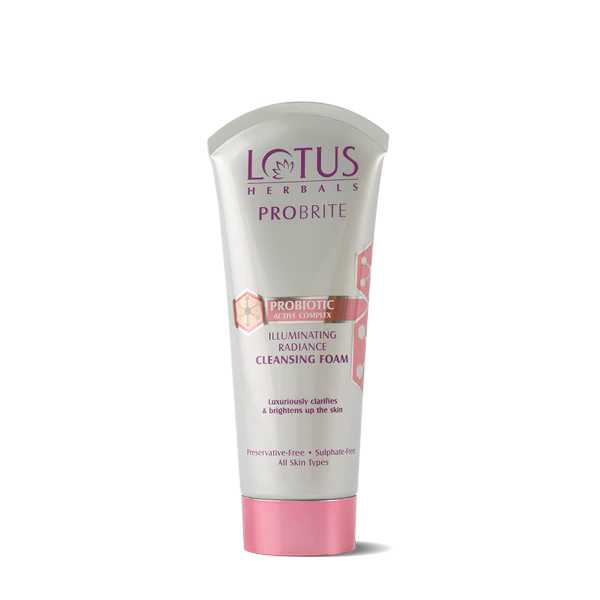 Lotus Herbals Probrite Illuminating Radiance Sulphate Free Cleansing Foam - 100 g Lotus