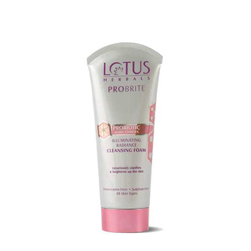 Lotus Herbals Probrite Illuminating Radiance Sulphate Free Cleansing Foam - 100 g Lotus