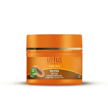 Lotus Herbals Safe Sun DeTan After Sun Cooling Matte Gel -100g Lotus