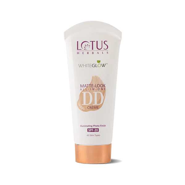 Lotus Herbals WHITEGLOW Matt-Look DD Cream SPF-20 Natural Beige - 50 gm Lotus