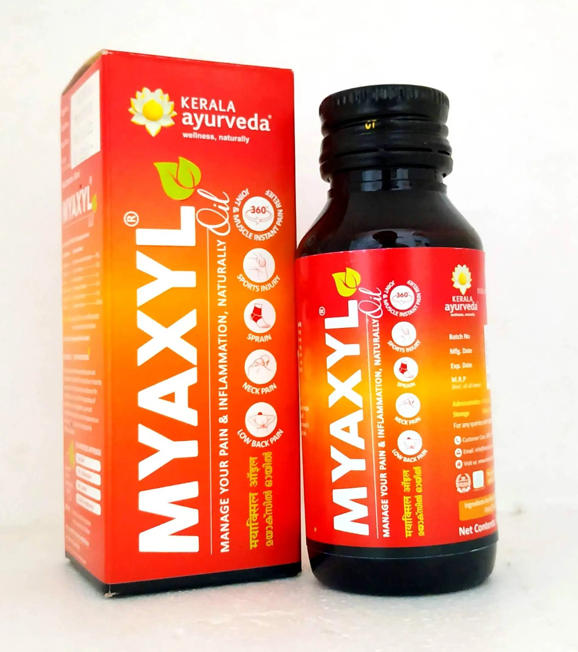 Myaxyl oil 60ml Kerala Ayurveda