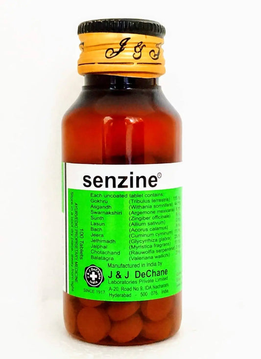 Senzine Tablets - 100Tablets JJ Dechane