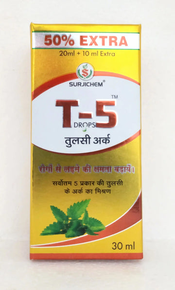 T-5 Tulasi drops 20ml Surjichem