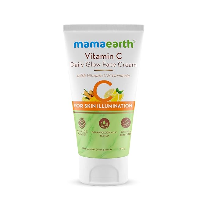 Mamaearth Daily Glow Face Cream With Vitamin C & Turmeric For Skin Illumination - 150gm