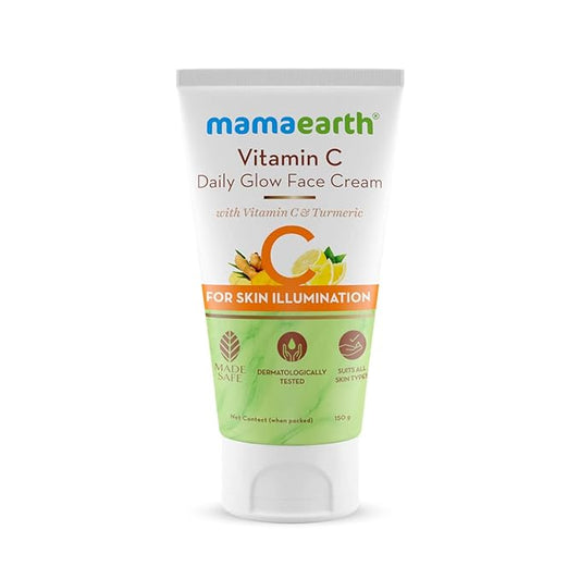 Mamaearth Daily Glow Face Cream With Vitamin C & Turmeric For Skin Illumination - 150gm