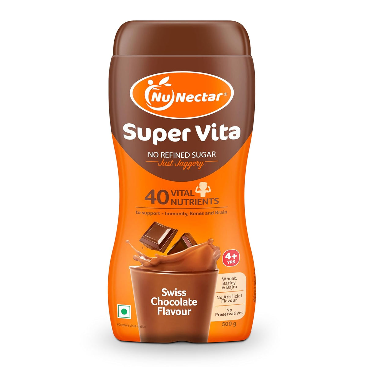 NuNectar Super Vita Swiss Chocolate Flavour - 500gm