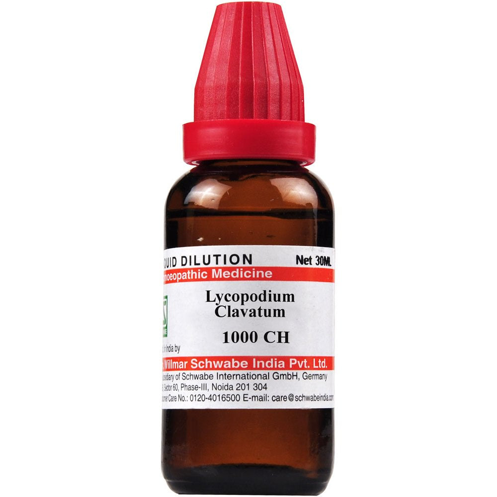 Dr Willmar Schwabe India Lycopodium Clavatum Dilution 1000CH - 30ml