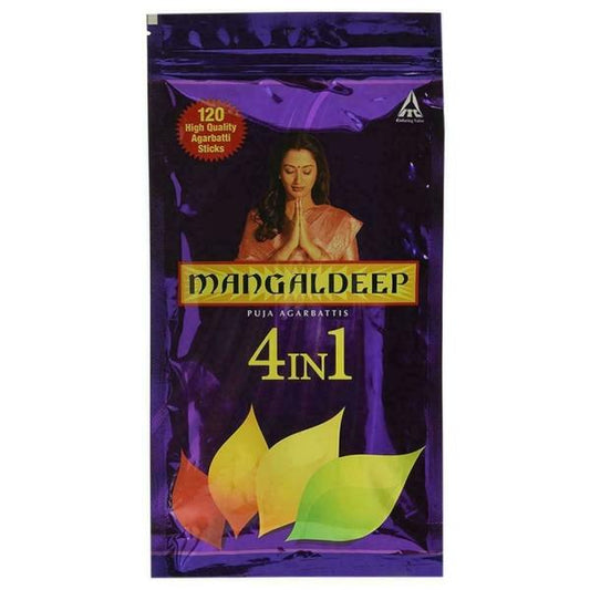 Mangaldeep 4 in 1 Puja Agarbatti - 108 Pieces
