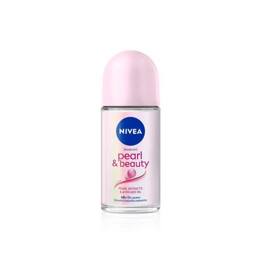 Nivea Deodorant Roll On, Pearl & Beauty For Women 50ml