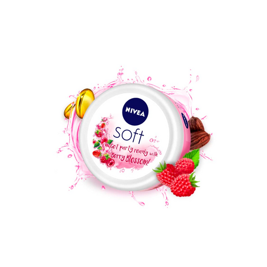 Nivea Soft Berry Blossom Light Moisturizer - 100ml