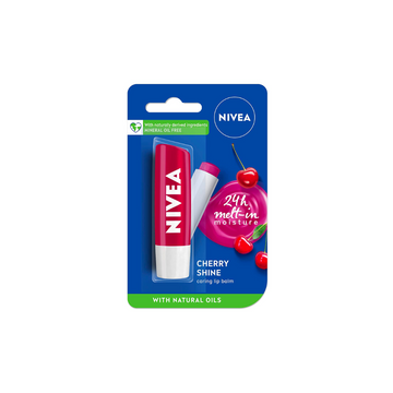 Nivea Lip Balm Glossy Finish Fruity Cherry Shine - 4.8g