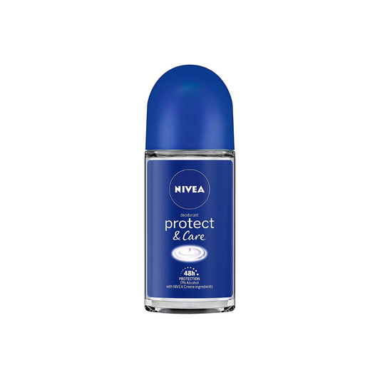 Nivea Deodorant Roll On, Protect & Care for Unisex - 50ml