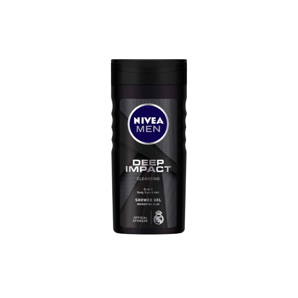Nivea Men Deep Impact Body Wash & Shower Gel - 250ml