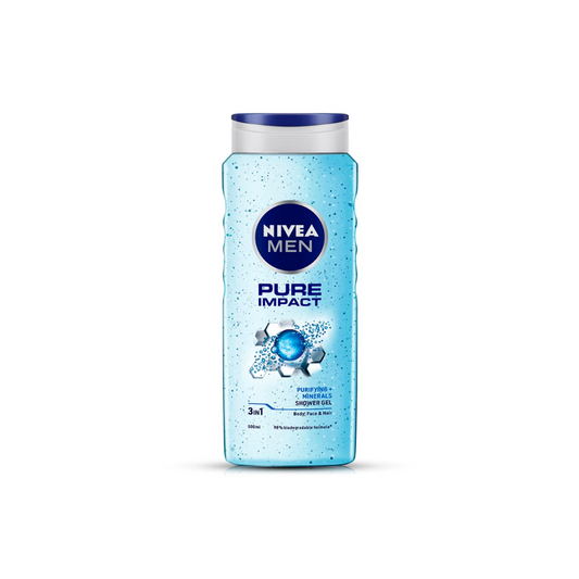 Nivea Men Pure Impact Body Wash & Shower Gel - 500ml