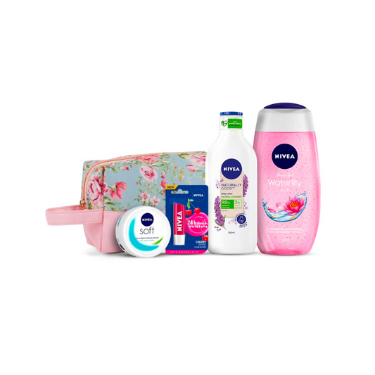 Nivea Naturally Good Natural Skin Care Kit With Styling Pouch