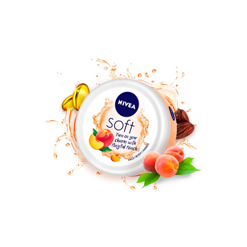 Nivea Soft Playful Peach Light Moisturizer Cream - 200ml