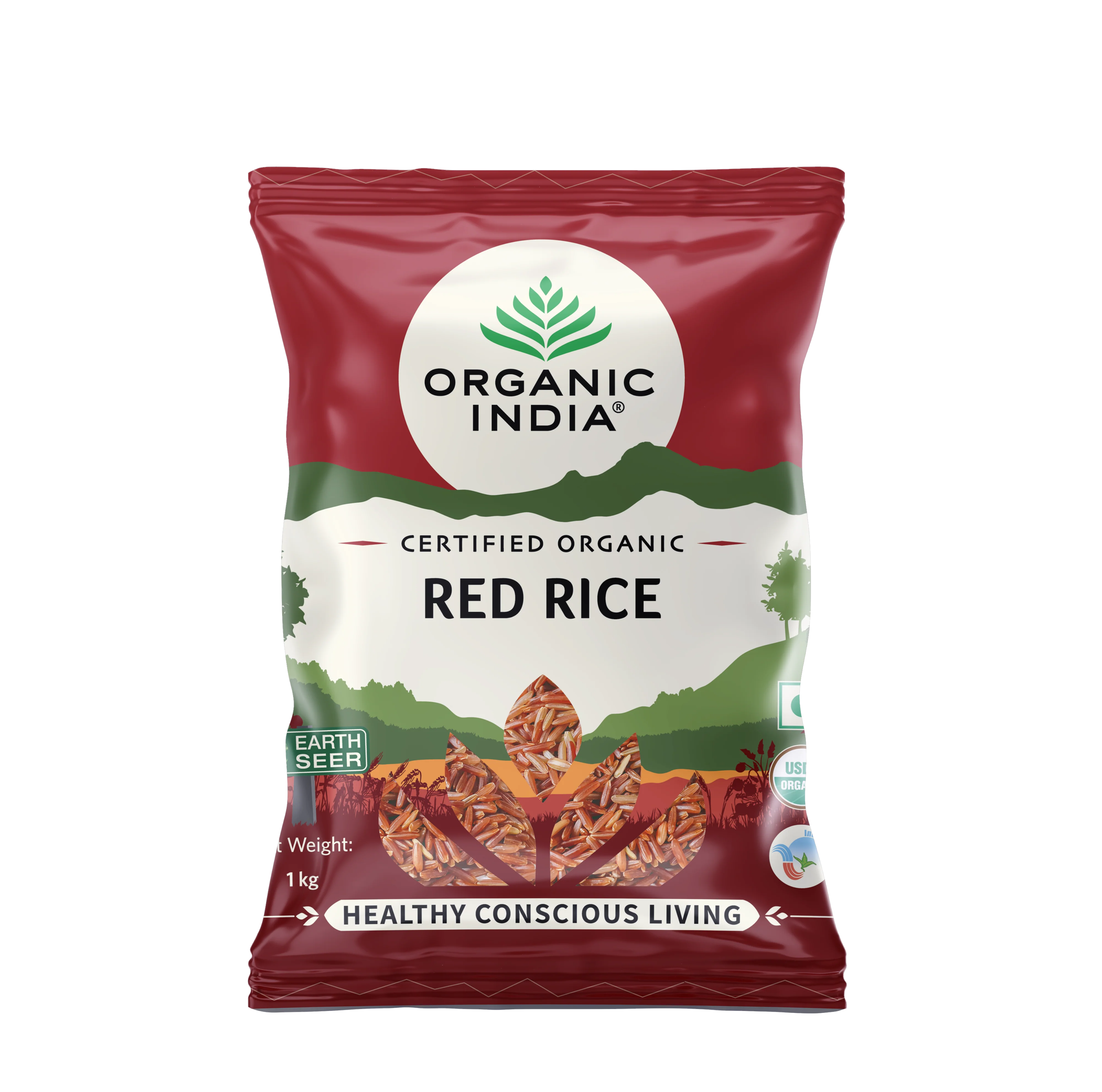 Organic India Red Rice - 1Kg
