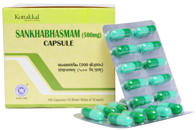 Kottakkal Shankabhasma Capsules - 100Capsules