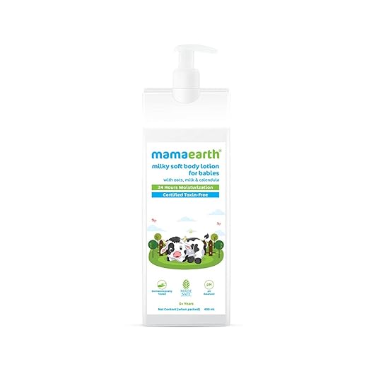 Mamaearth Milky Soft Body Lotion with Oats, Milk & Calendula - 400ml