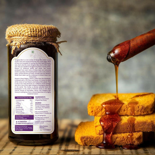 Indic Organics Small Stingless Bee Raw Honey from Western Ghats