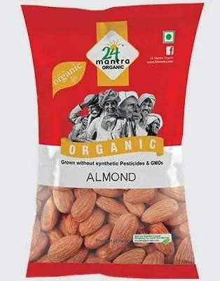 24 Organic Mantra Almonds - 100gm Pack