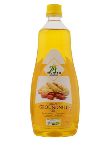 24 Organic Mantra Cold /Expeller Pressed Groundnut Oil 24 Mantra