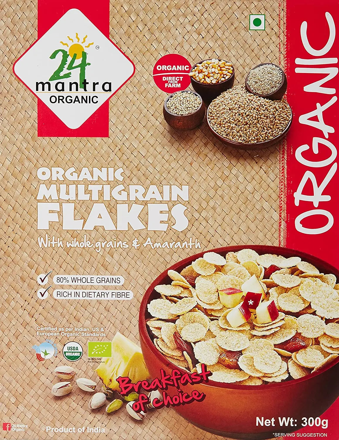 24 Organic Mantra Multi Grain Flakes 24 Mantra