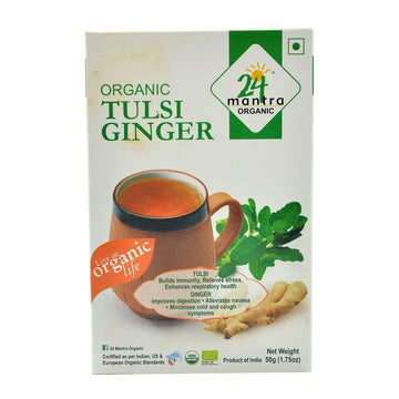 24 Organic Mantra Tulsi Ginger Tea 24 Mantra