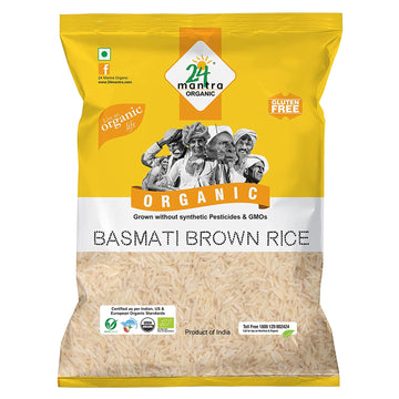 24 Organic Mantra Basmati Rice Premium Brown - 1Kg