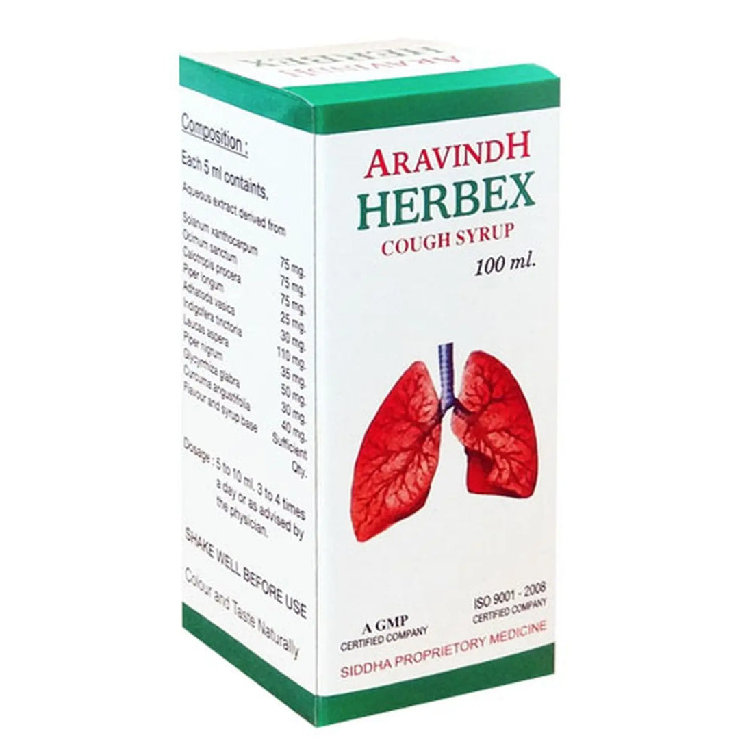 Aravindh Herbex Cough Syrup 100ml Aravindh