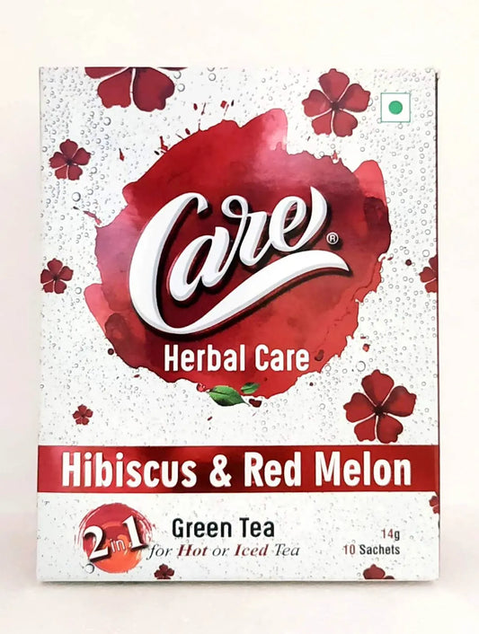 Care Hibiscus and Red melon green tea - 10Sachets