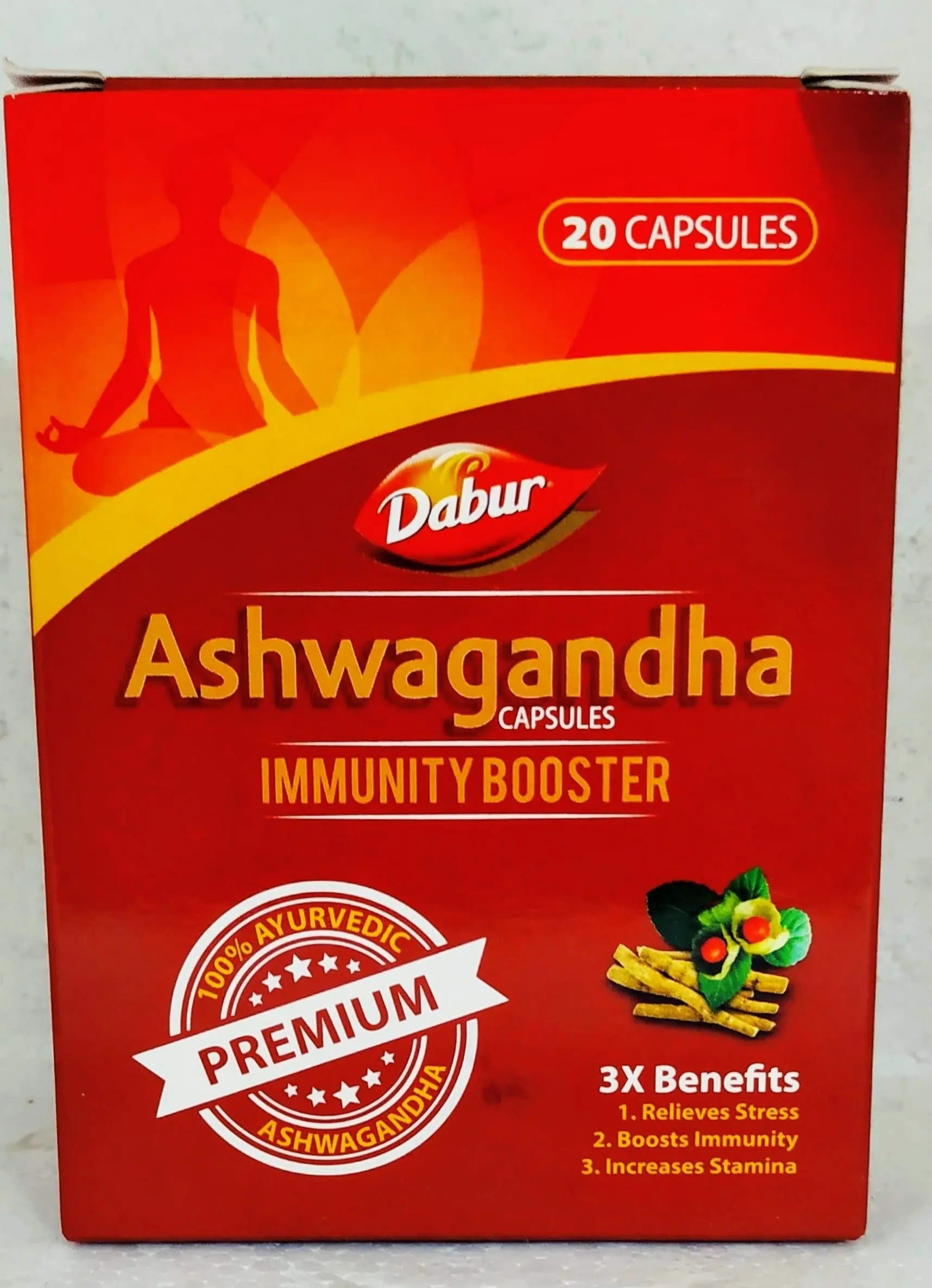 Dabur Ashwagandha Capsules - 20Capsules (Immuntiy Booster) Dabur