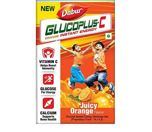 Dabur Glucoplus-C Juicy Orange Flavour 125gm Dabur