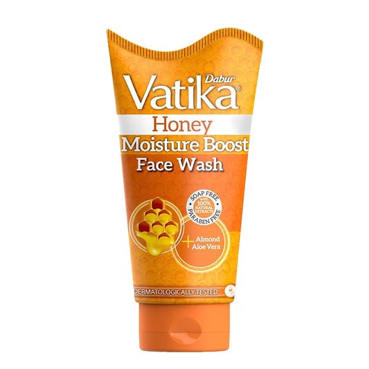 Dabur Vatika Honey Moisture Boost Face Wash with Almond and Aloevera - 150ml Dabur