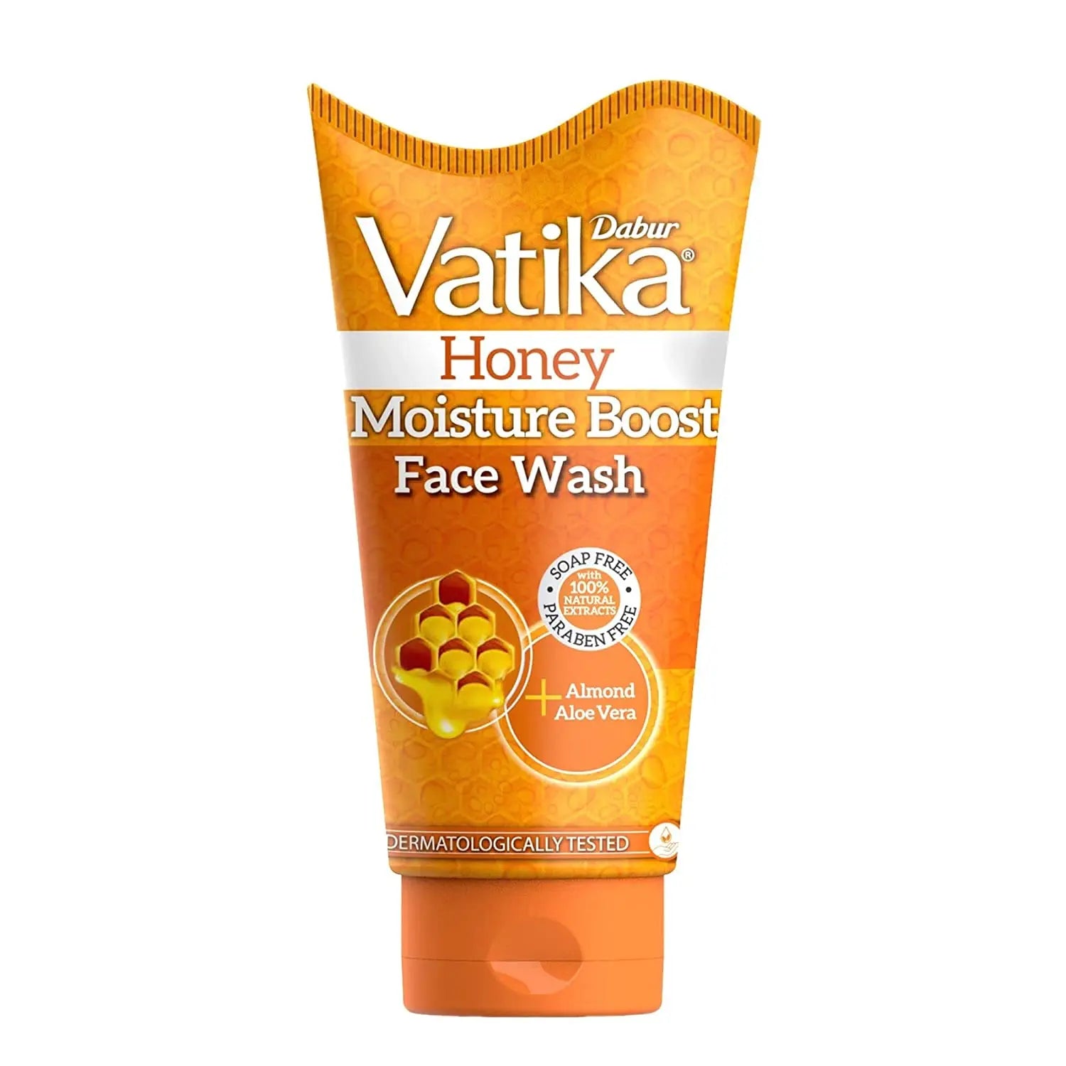 Dabur Vatika Honey Moisture Boost Face Wash with Almond and Aloevera - 150ml Dabur